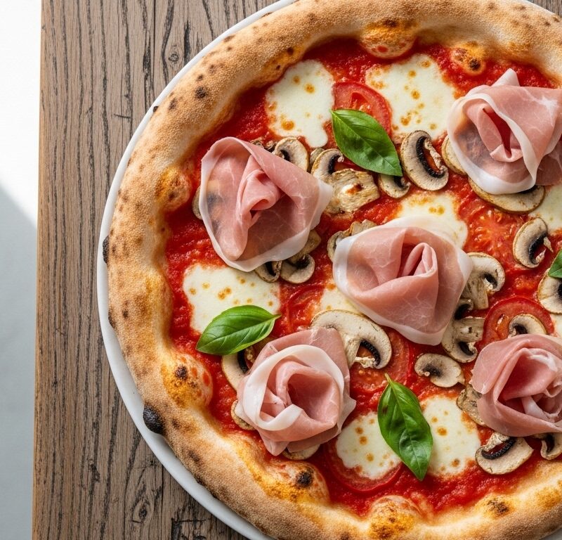 Pizza Prosciutto e Funghi